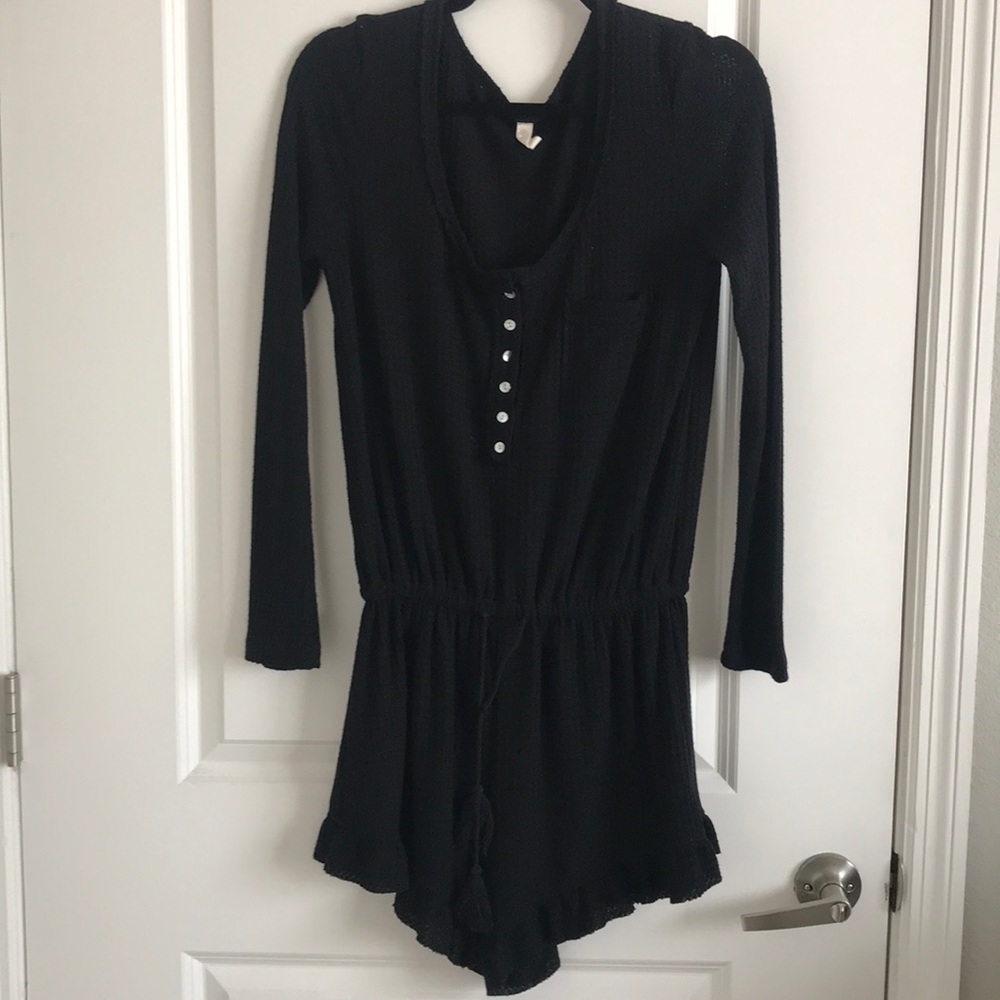 Gently worn boutique Black short romper
